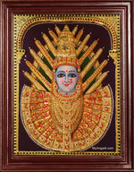 3D Renuka Devi Yellamma Tanjore Painting