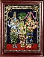 Girija Kalyanam - Shiva Parvati Kalyanam Wedding - Tanjore Painting