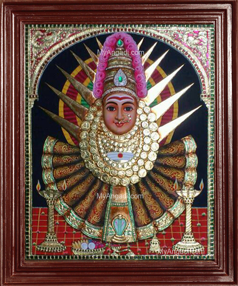 Yellama Renuka Devi Tanjore Painting
