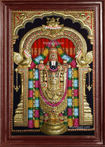 3D Tirupathi Venkateswara - Balaji Tanjore Painting