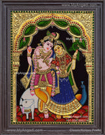 Radha Krishna Tanjore Painting