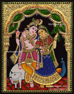 Radha Krishna Tanjore Painting