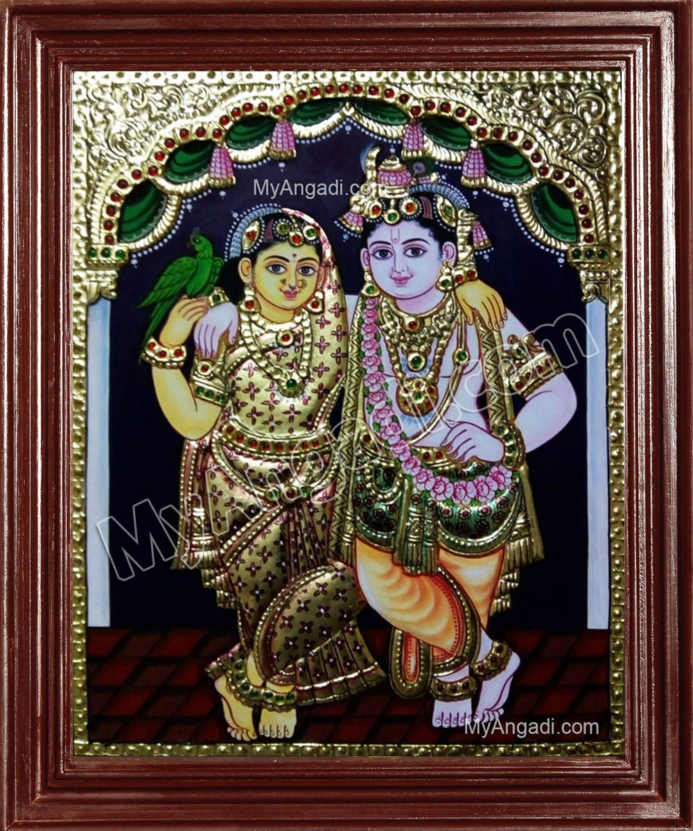 Radha Krishna Tanjore Paintings