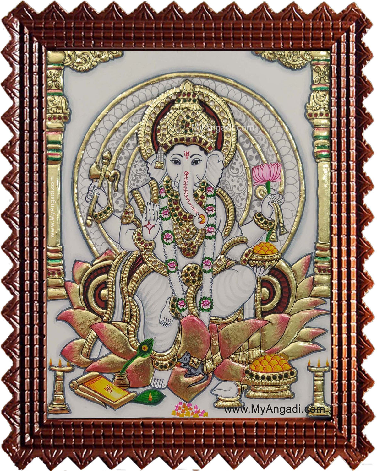 Ganesha Tanjore Painting