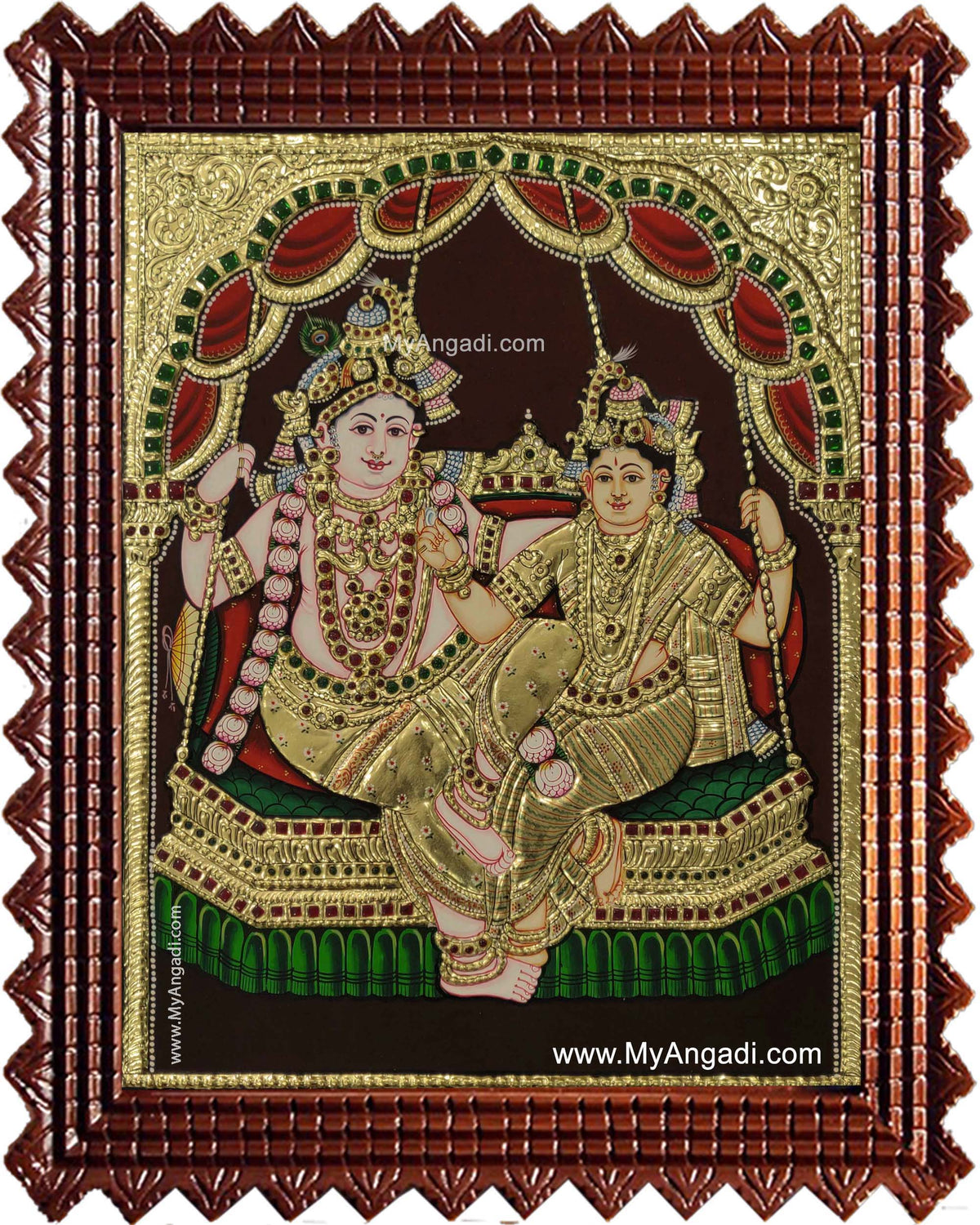 Radha Krishna Tanjore Painting