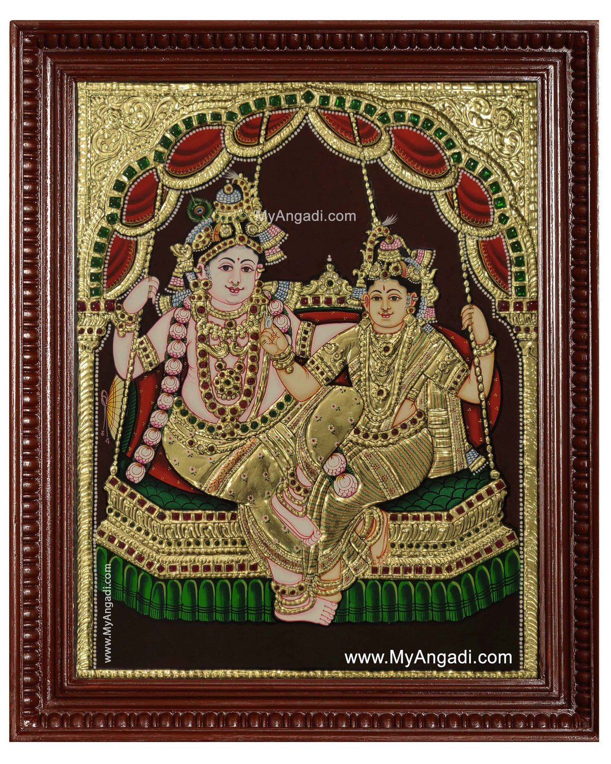 Radha Krishna Tanjore Painting