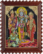 Ramar Sita Lakshmanan Hanuman Tanjore Painting