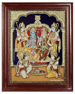 Ramar Sita Lakshmanan Hanuman Tanjore Painting