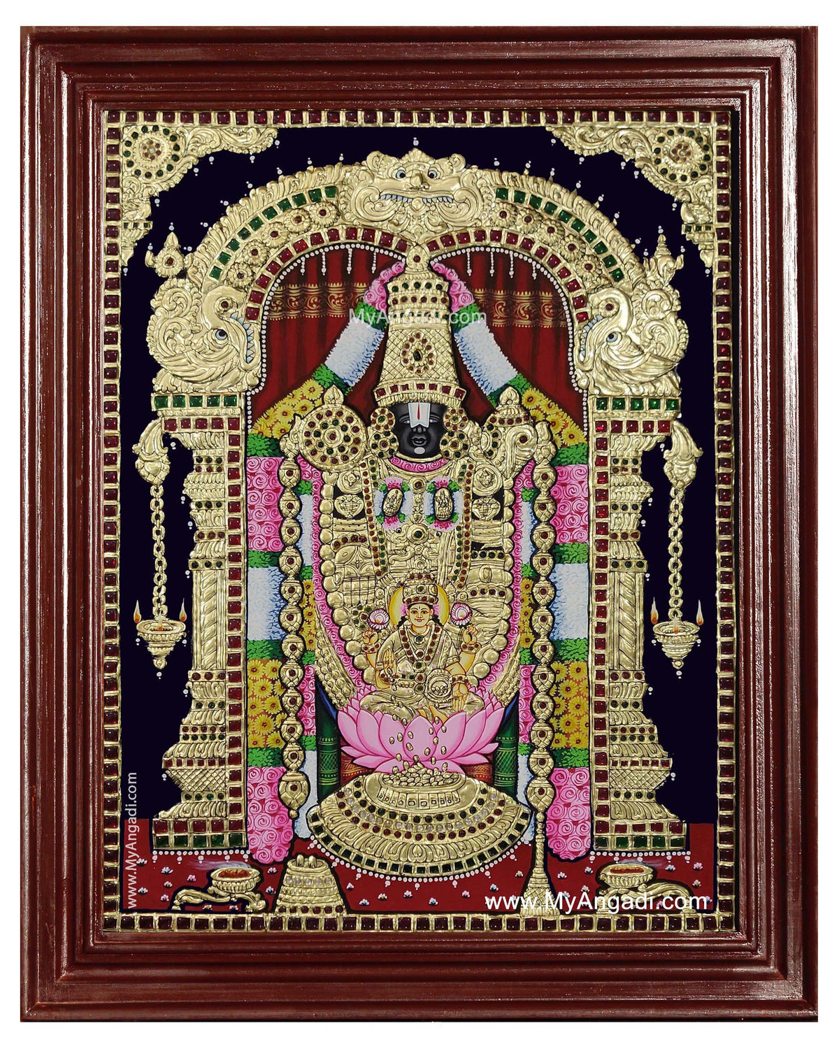 Balaji Lakshmi Tanjore Painting