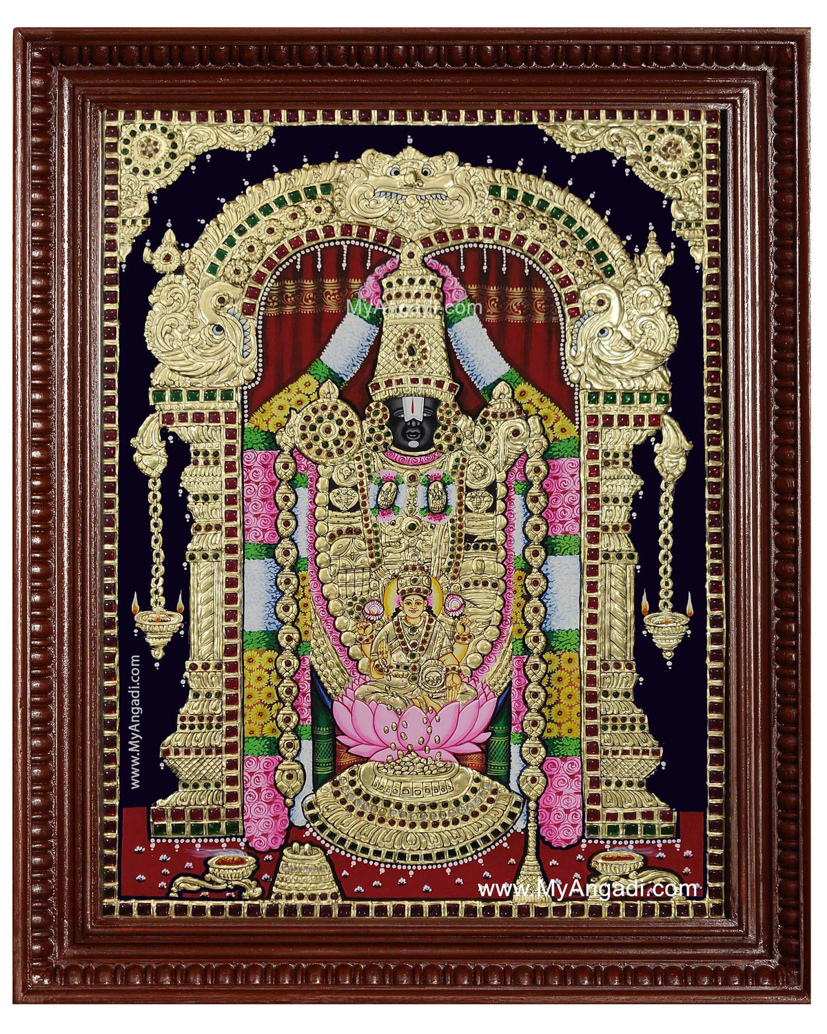 Balaji Lakshmi Tanjore Painting