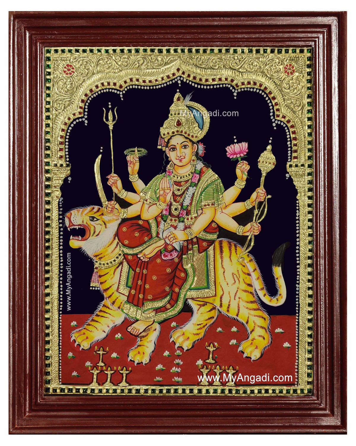 Durga Devi Tanjore Painting