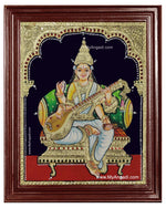 Saraswathi Tanjore Painting