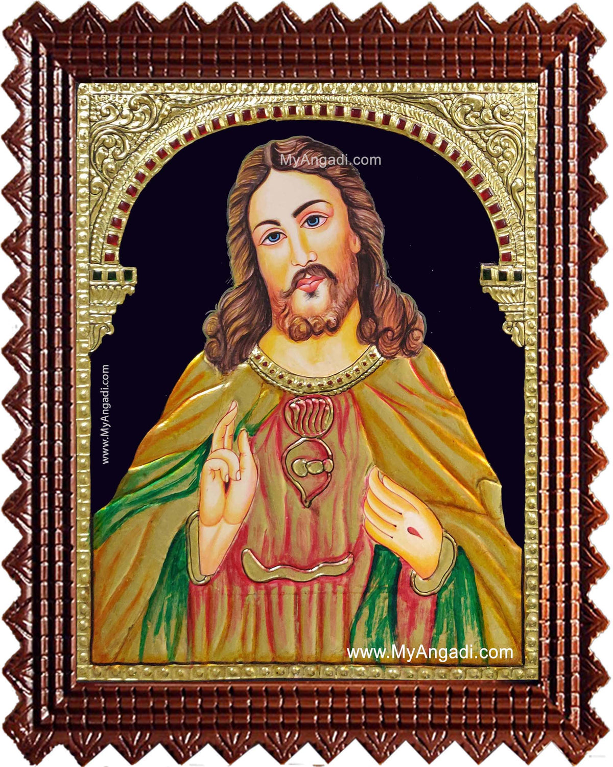 Jesus Tanjore Painting