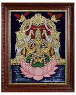 Gaja Lakshmi Tanjore Painting