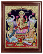 Lakshmi Ganesha Saraswathi Tanjore Painting