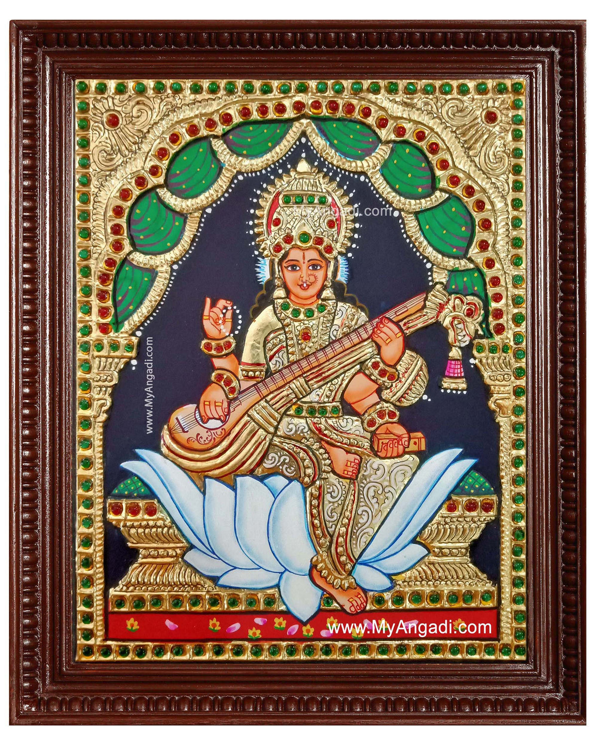 Saraswathi Tanjore Painting