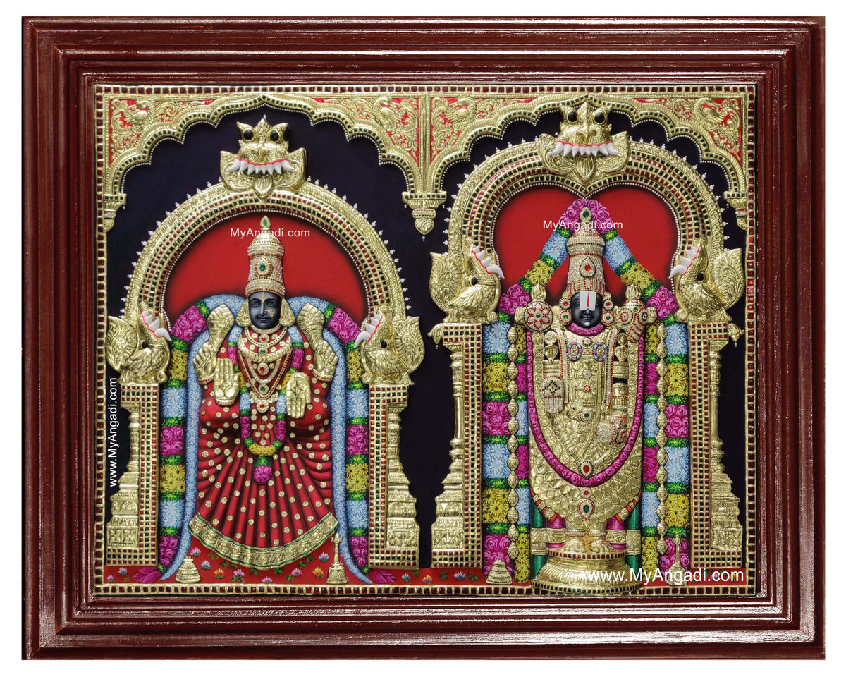 Balaji Padmavathi Thaayar Tanjore Painting