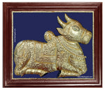 Nandhi Bagavan Shiva Vehicle Tanjore Painting