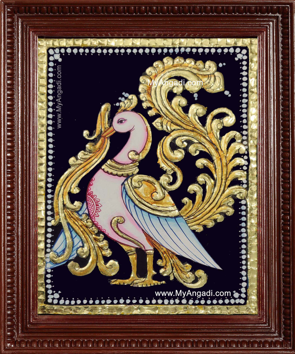 Annam Swan / Anna Pakshi Tanjore Painting