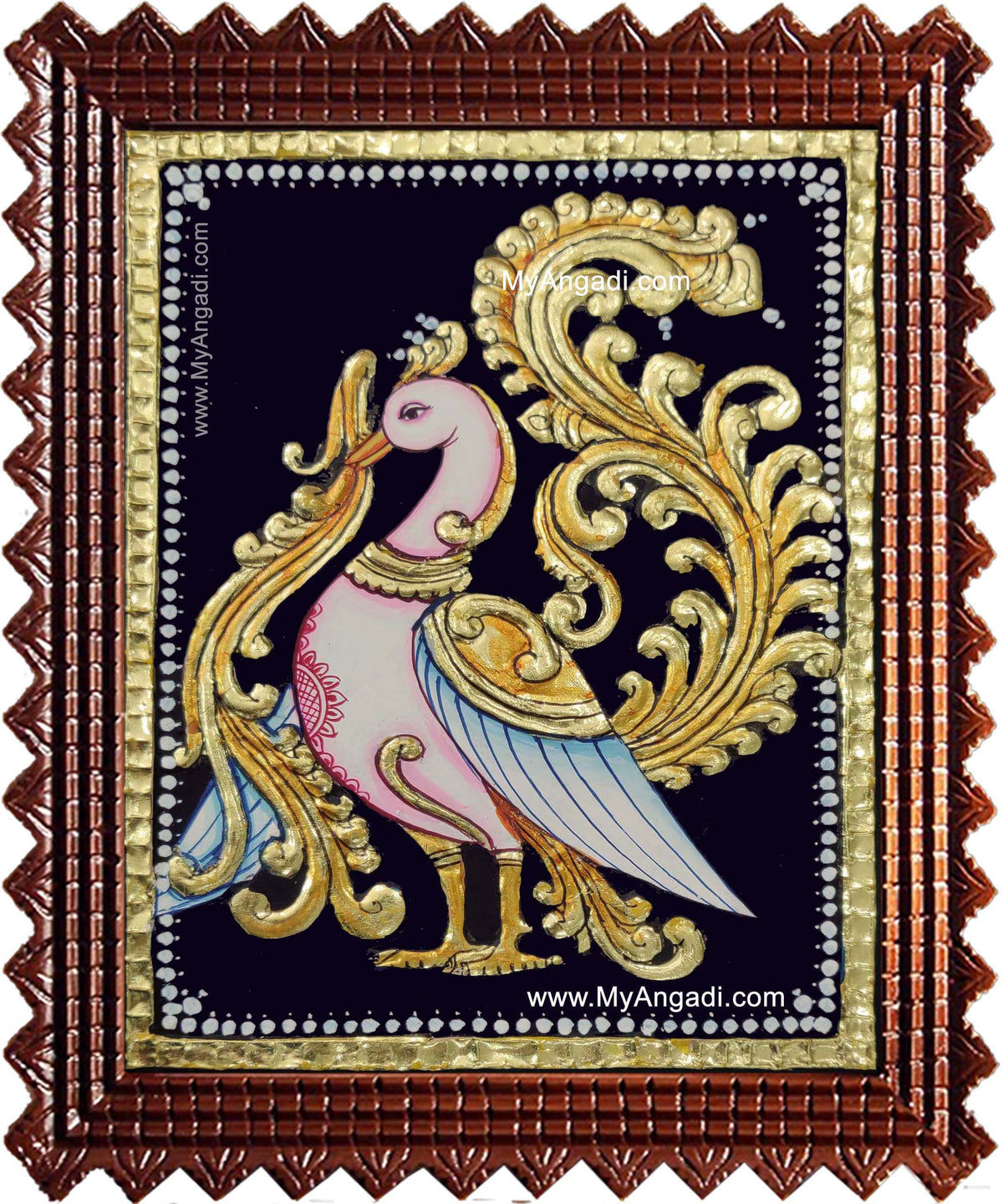 Annam Swan / Anna Pakshi Tanjore Painting