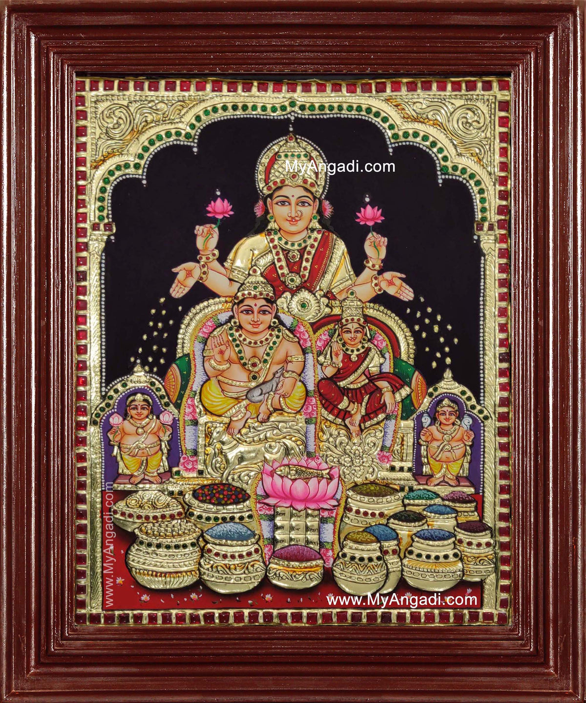 Kubera Lakshmi Tanjore Painting