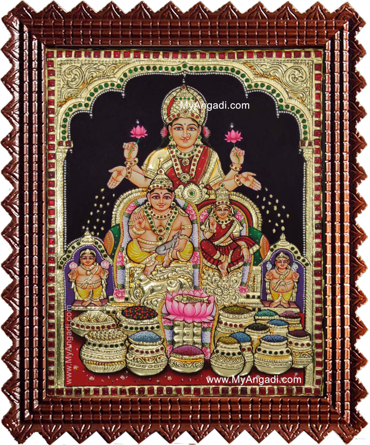 Kubera Lakshmi Tanjore Painting
