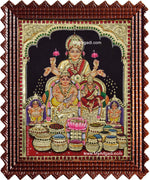 Kubera Lakshmi Tanjore Painting