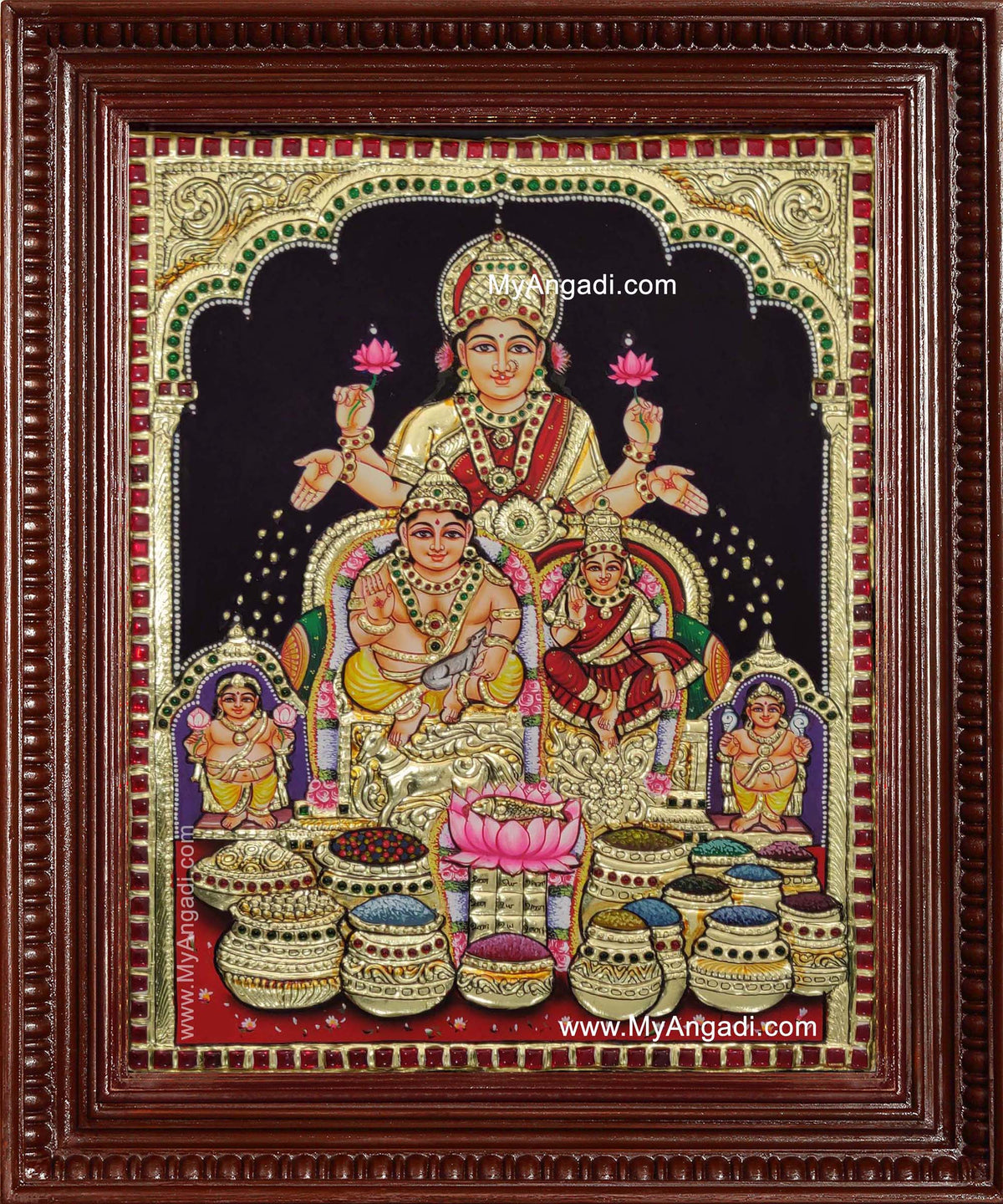 Kubera Lakshmi Tanjore Painting
