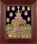 Kuberlakshmi Navagraha Tanjore Painting