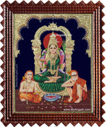 Kamatchi Amman Sankarar Kanchi Periyavar Tanjore Painting