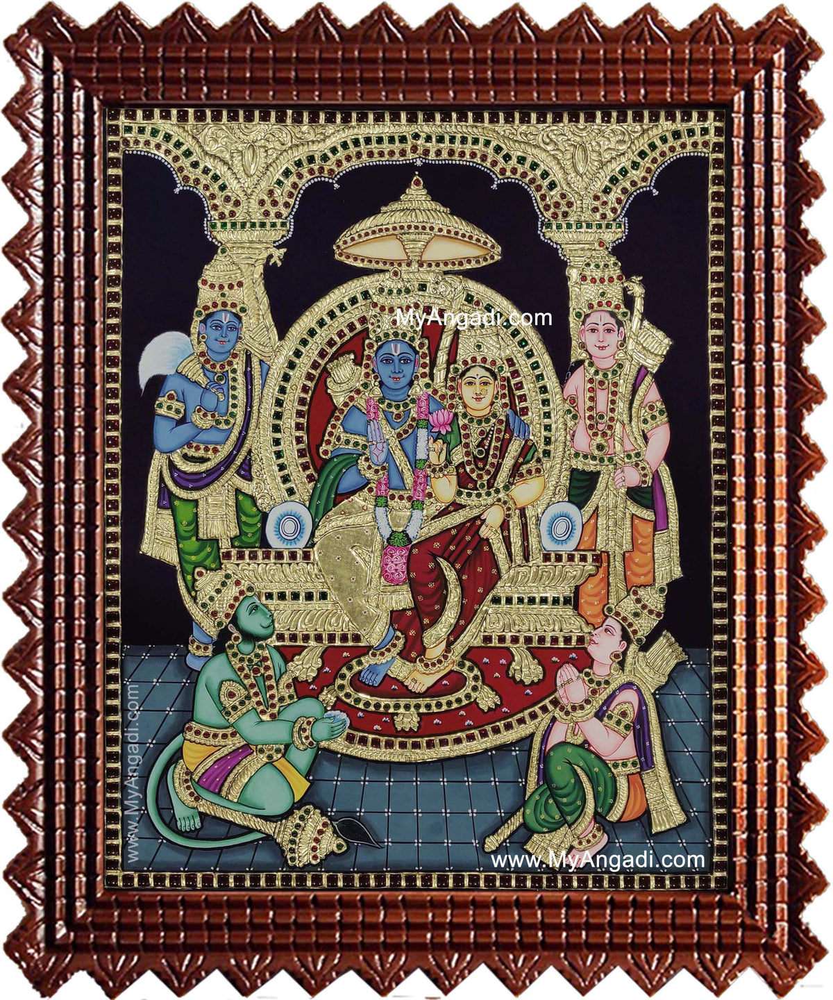 Ram Darbar Tanjore Painting