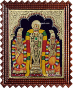 Venkateswara Perumal Sri Devi Bhu Devi Tanjore Painting