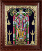Lord Guruvayurappan Krishna Tanjore Painting