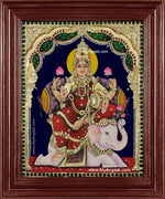 Gaja Lakshmi Tanjore Painting