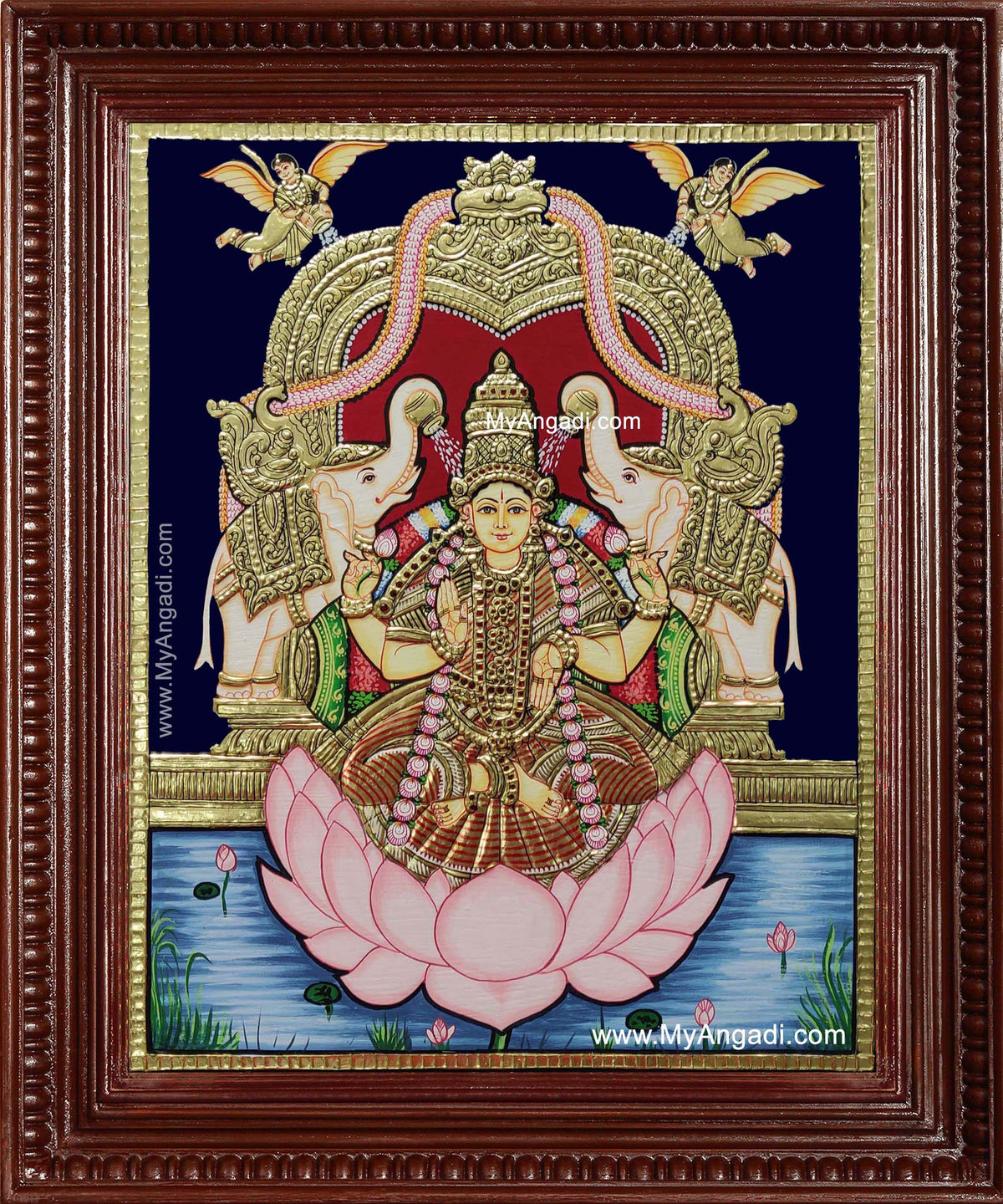 Gaja Lakshmi Tanjore Painting