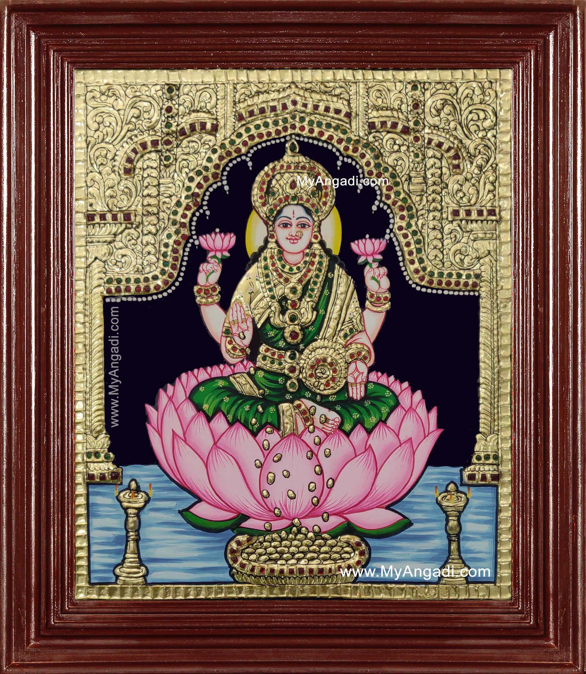 Dhana Lakshmi Tanjore Painting