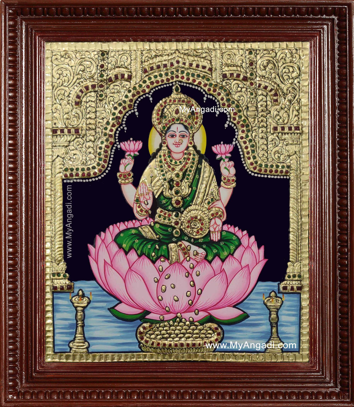 Dhana Lakshmi Tanjore Painting