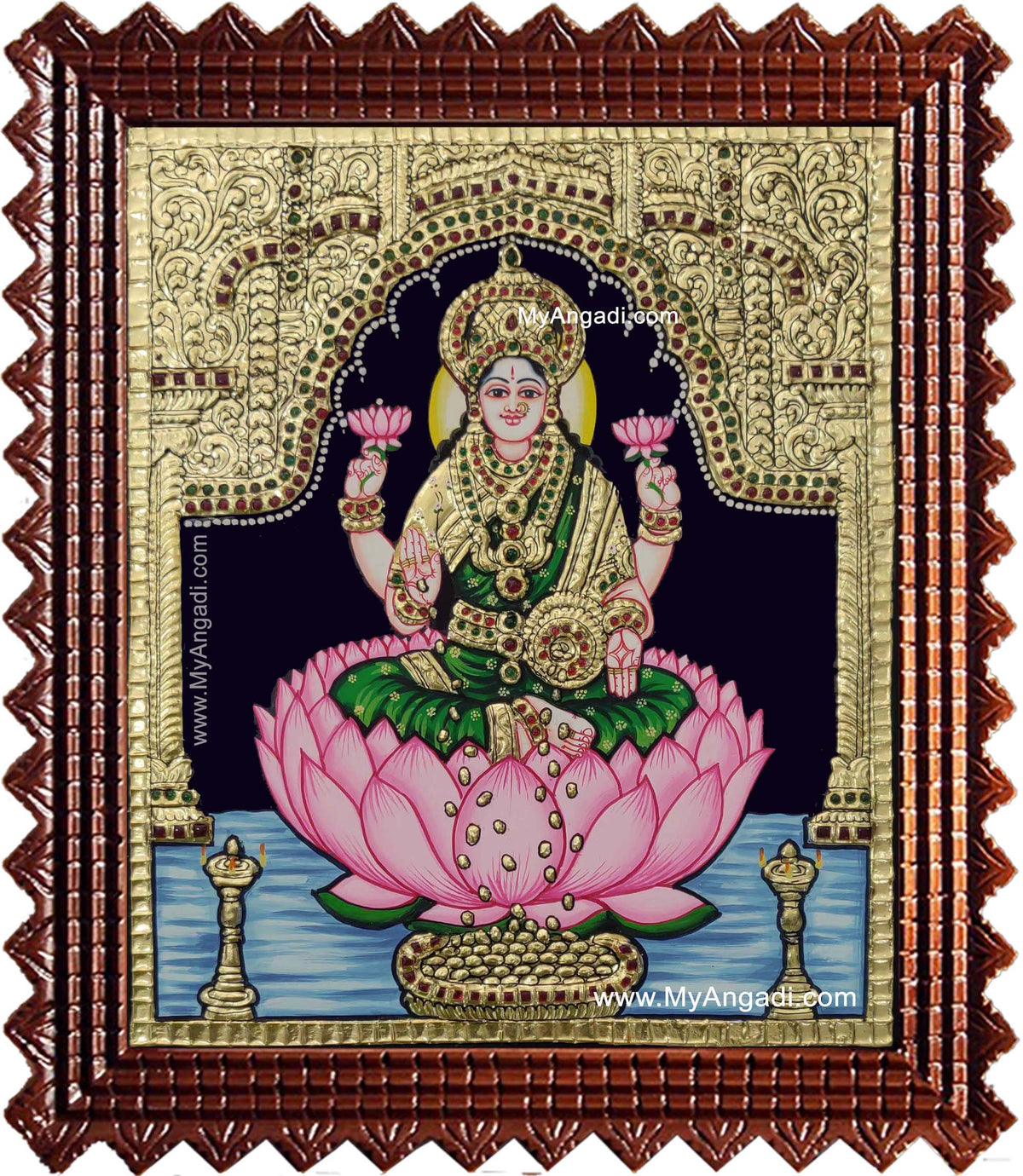 Dhana Lakshmi Tanjore Painting