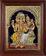 Brahma Saraswathi Tanjore Painting