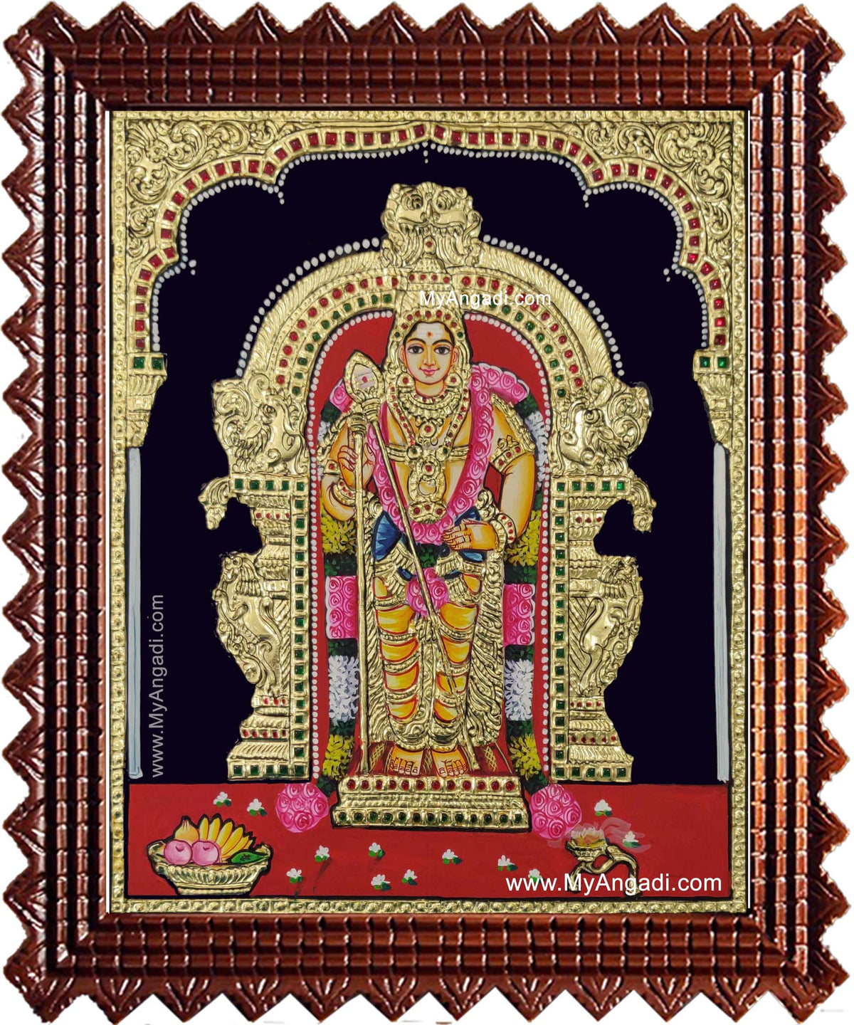 Lord Karthikeyan Tanjore Painting