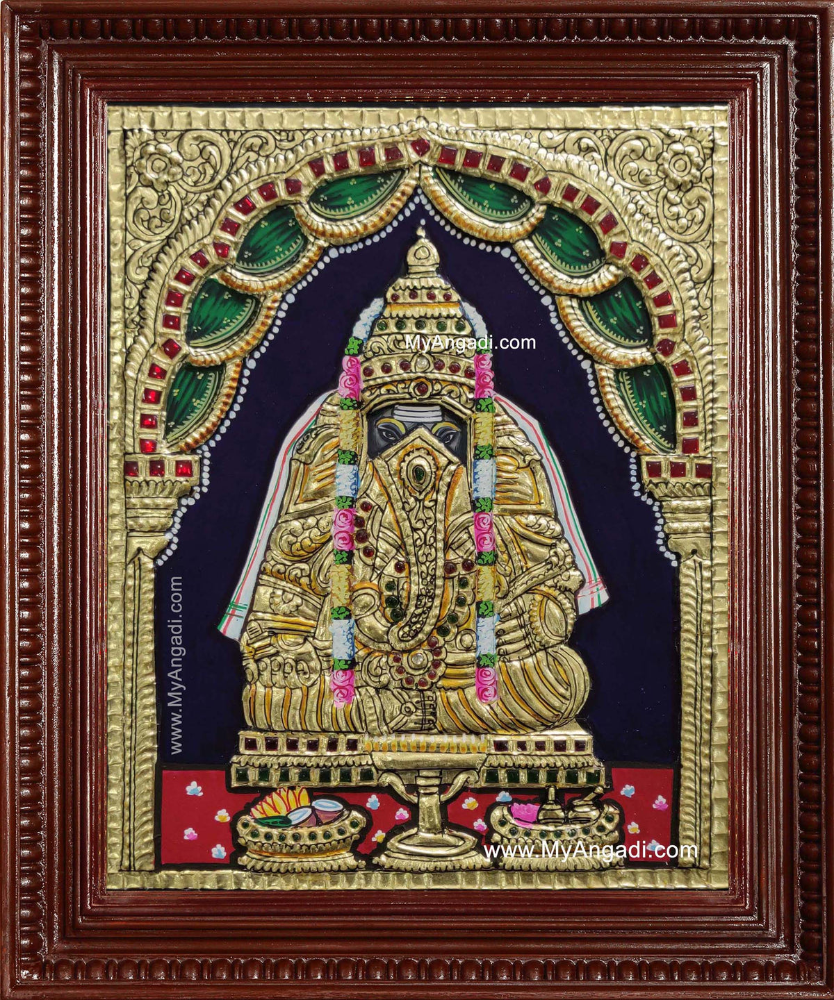 Pillayarpatti Karpaga Vinayakar Tanjore Painting
