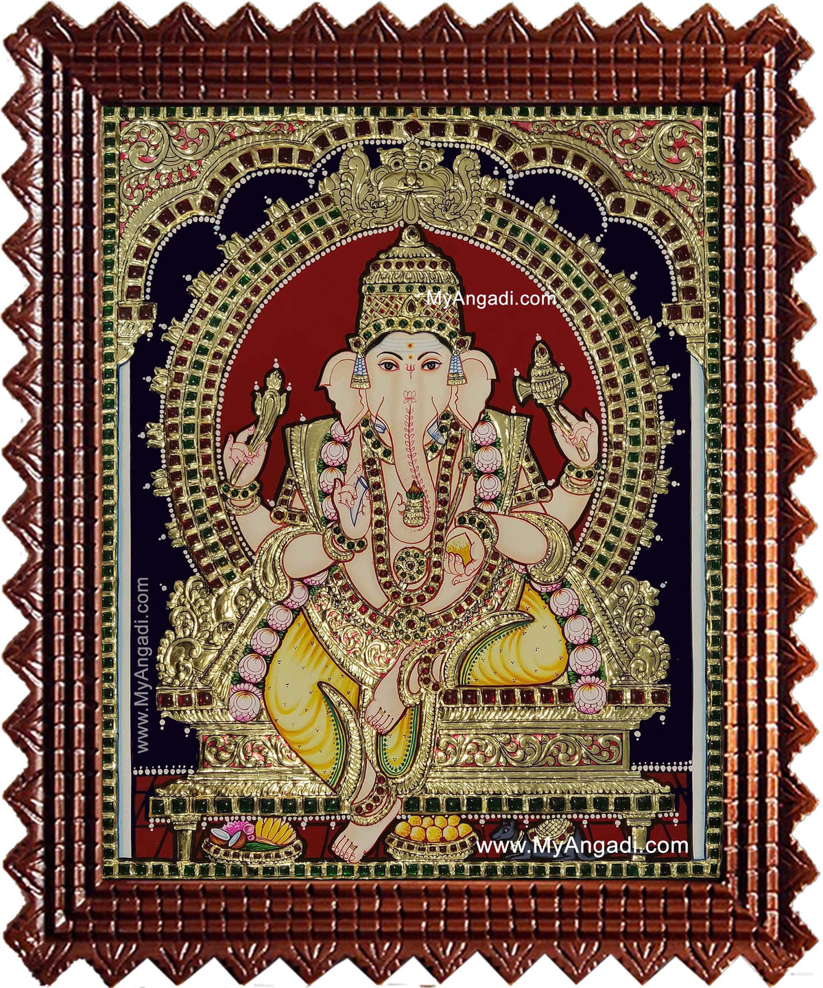Shri Ganesha Tanjore Painting