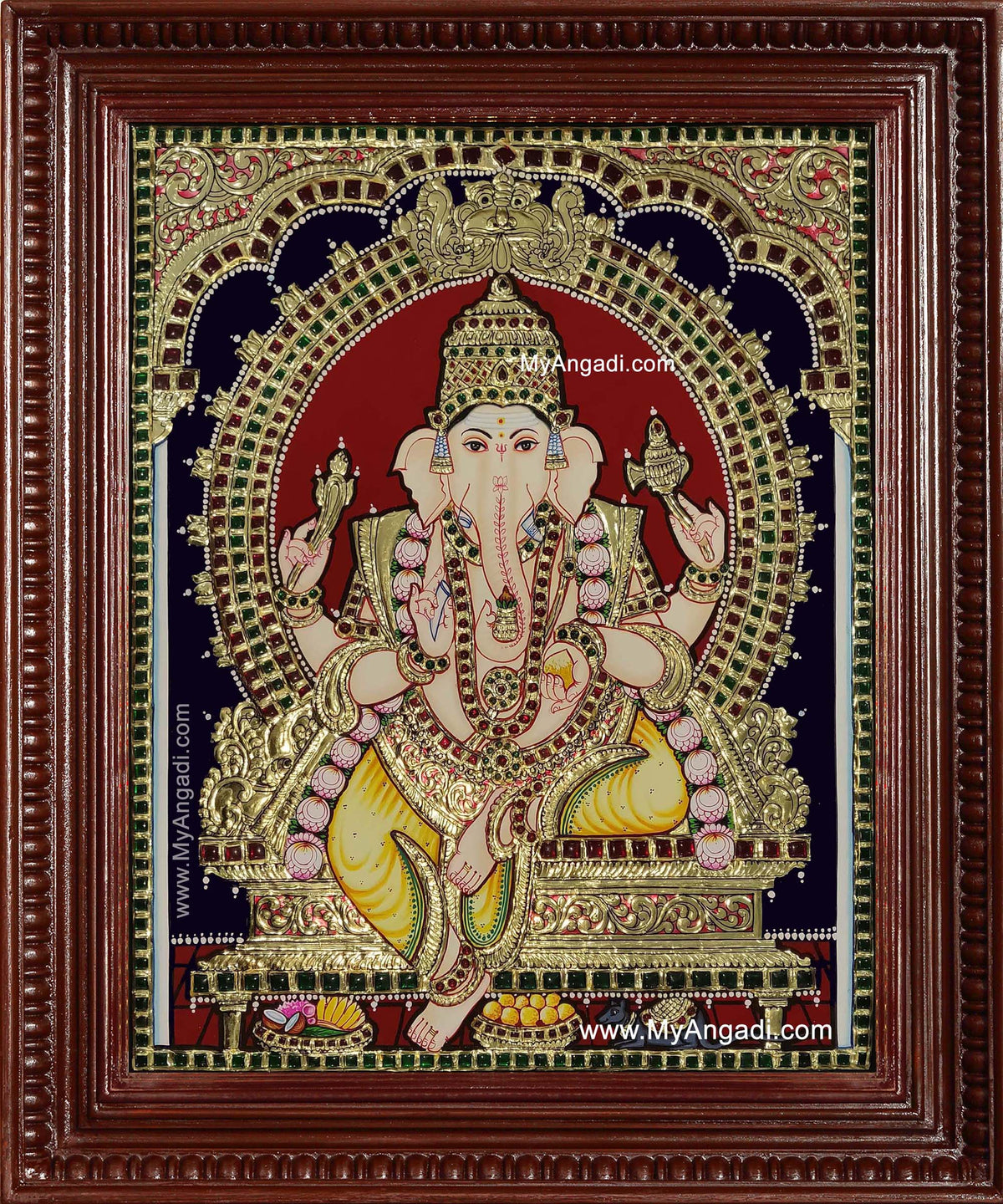 Shri Ganesha Tanjore Painting