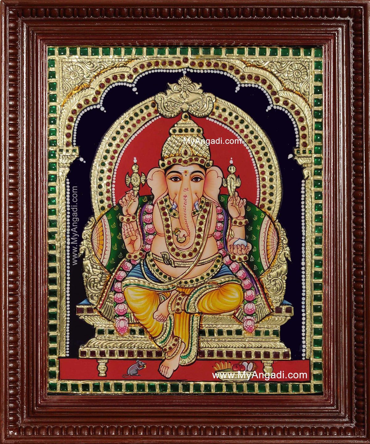 Ganesh Ji Tanjore Painting