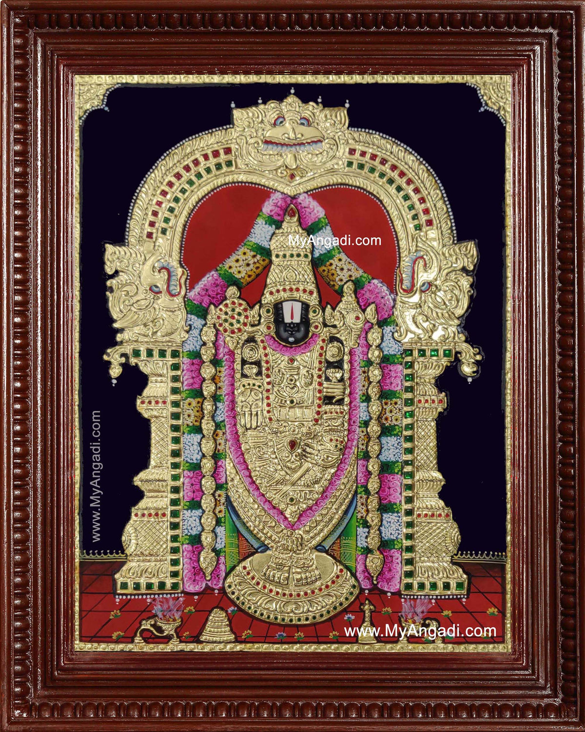 Tirupathi Perumal Balaji Tanjore Painting