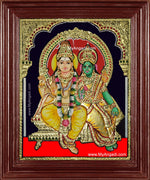 Shiva Paarvathi Tanjore Painting