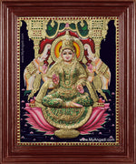 Shree Gaja Lakshmi Tanjore Painting
