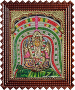Sellandiamman 3d Embossed Tanjore Painting