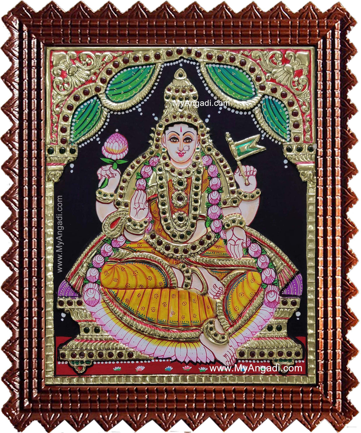 Adhi Lakshmi Tanjore Painting
