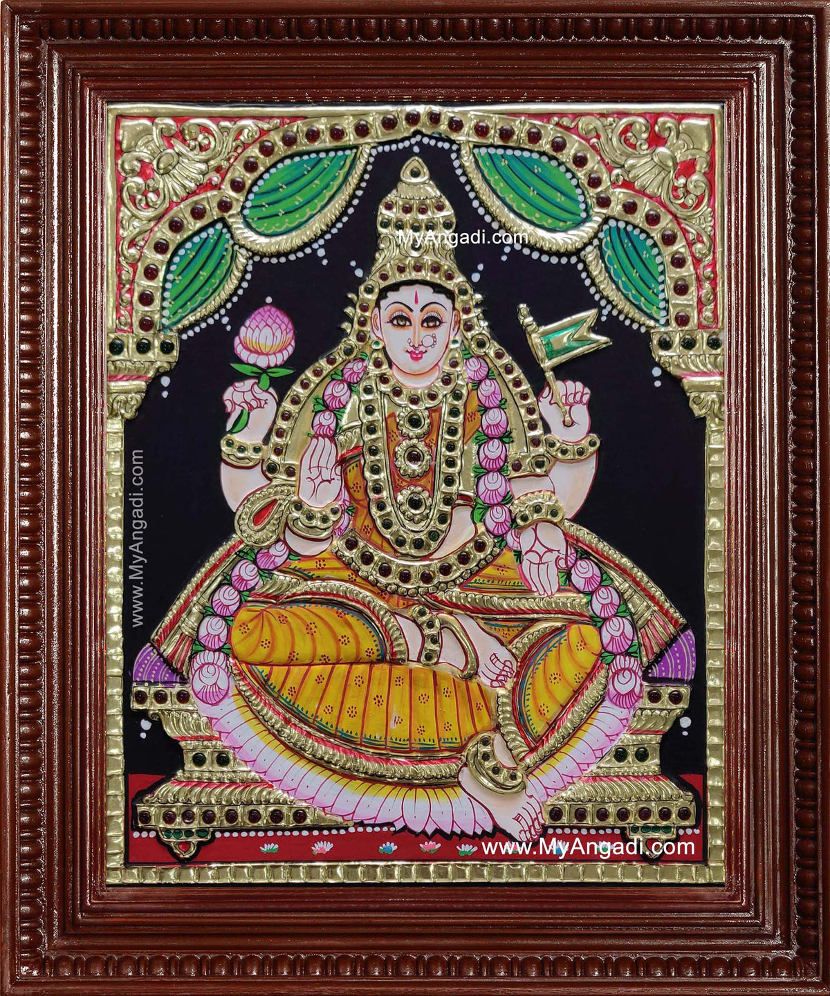 Adhi Lakshmi Tanjore Painting